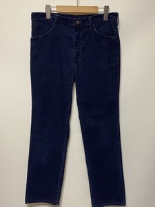 ★USED/WRANGLER/CORDUROY PANTS/STRAIGHT/NAVY/MADE IN USA/ラングラー/ストレート/コーデュロイ/３３インチ/ネイビー/アメリカ製/古着★