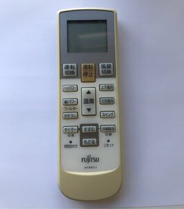 【電池付き】★中古★富士通(FUJITSU)　AR-RAG1J　エアコン　エアコンリモコン　クーラー　クーラーリモコン