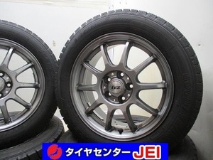 15インチ アイスナビ7 185/60R15 6J+45 100 シエンタ 中古スタッドレスタイヤホイール4本セット送料無料(SA15-4098）