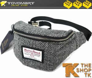 2156●THE SHOP TK タケオキクチ●新品　ハリスツイード（Harris Tweed）ファニーパック　グレー系　定価4309円