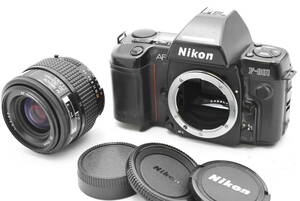 【ジャンク】 Nikon ニコン F-801 ブラックボディ フィルムカメラ + AF NIKKOR 35-70mm F/3.3-4.5 レンズ (t3552)