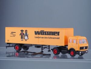 HERPA 1/87 トレーラー Mercedes Benz NG HOゲージ WOSSNER