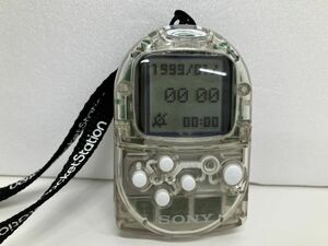 ゲーム周辺機器/ジャンク扱い/PS ポケットステーション クリスタル PocketStation/起動確認済み/ストラップ付き/SONY/SCPH-4000【G010】