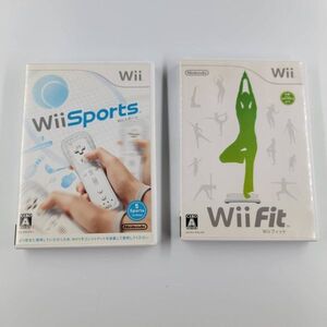 ●wii●WiiSports＆WiiFit●2本セット まとめ ソフト まとめて 任天堂 Wiiソフト 説明書欠品 訳あり品 中古品 おもちゃゲームシリーズ