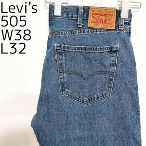 リーバイス505 Levis W38 ダークブルーデニム 青 パンツ 8590