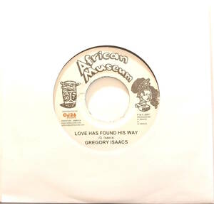 試聴 ジャマイカ 7inch. DENNIS BROWN カバー GREGORY ISAACS / LOVE HAS FOUND HIS WAY □Roots Reggae Lovers Rock FRISCO Beach Thunder