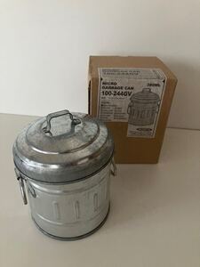 ◯DULTON(ダルトン)MICRO GARBAGE CAN/100-244GV/小物収納/GALVANIZED/レトロ風/缶/ディスプレイ品