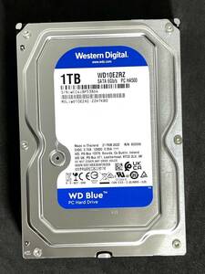 【送料無料】　★ 1TB ★　WD Blue　/　WD10EZRZ　【使用時間： 1059 ｈ】　2023年製　Western Digital Blue　良品　3.5インチ 内蔵HDD　