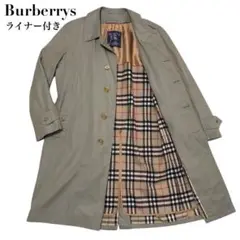 Burberrys バーバリー ライナー付 ノバチェック ステンカラーコート