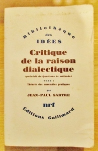 ★ジャン・ポール・サルトル 仏洋書 弁証法的理性批判 第1巻【 Critique De La Raison Dialectique TOME１】 Jean Paul Sartre 著 