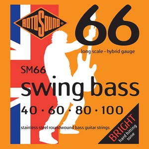 ロトサウンド ベース弦 1セット SM66 SWING BASS 66 HYBRID 40-100 エレキベース弦 ROTOSOUND