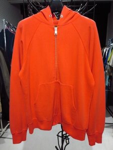 TENDERLOIN テンダーロイン ZIP PARKA スウェット ジップ パーカー オレンジ S