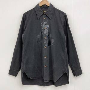 初期 オリゾンティ ANGLOMANIA vivienne westwood 長袖シャツ イタリア製 黒 メンズ アングロマニア ヴィヴィアン VINTAGE archive 4010130