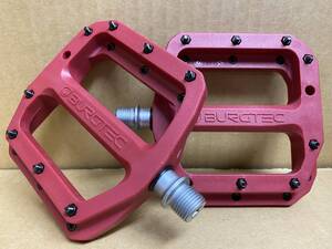 BURGTEC バーグテック MK4コンポジット Pedal ペダル　レースレッド　 新品未使用　ダウンヒル MTB BMX