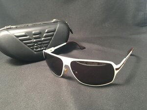 EMPORIO ARMANI エンポリオ アルマーニ サングラス EA 9528/S HIDVN 65□12 125 イタリア製 ホワイトフレーム ケース付き