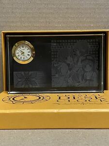 忍野忍 クリスタルデスククロック 置時計 物語シリーズ　化物語　置き時計 レトロ 