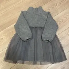 ZARA ワンピース　12-18month 86cm グレー　チュール