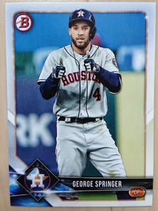 ★GEORGE SPRINGER BOWMAN 2018 #14 MLB メジャーリーグ ジョージ スプリンガー HOUSTON ASTROS ヒューストン アストロズ WS MVP