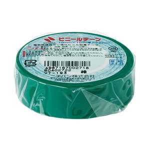 【30個セット】 ニチバン ビニールテープ 19mm 緑 NB-VT-193X30