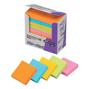 3M Post-it ポストイット 強粘着ノート パワーパック 5色込 3M-6502SS-NE /l