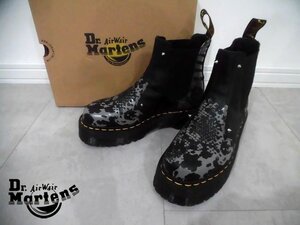 極美品 23SS Dr.Martens ドクターマーチン 27692001 2976 QUAD CHELSEA BOOT クアッド チェルシー サイドゴア レザーブーツ/UK6 25cm/黒