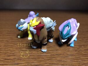 中古品 ポケットモンスター モンコレ 伝説のポケモン 【エンテイ,ライコウ,スイクン 3種セット】送料290円