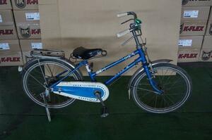 F：幼児用自転車　BS　BAMBI号(青）　18インチ　昭和　レトロ　ビンテージ　当時モノ　レストア　年代物　部品取り　いい感じ♪