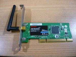 Buffalo PCI無線LANアダプター WLI2-PCI-G54 作動品