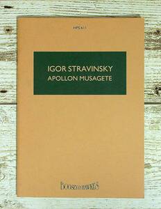 Eg0050 ■ 洋書　ポケットスコア　IGOR STRAVINSKY　APOLLON MUSAGETE ■ HPS 611/ストラヴィンスキー/ミューズを率いるアポロ【同梱不可】