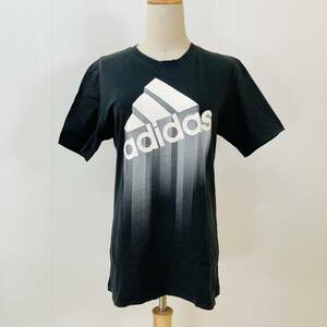 YH0260 adidas アディダス メンズ Tシャツ 半袖 プリント ロゴ M 黒 万能 定番 カジュアル 綿100％ シンプル スポーツミックススタイル