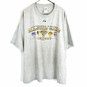 SALE/// 2000年代〜 DELTA MLB ピッツバーグ・パイレーツ 半袖Ｔシャツ 野球 グレー (メンズ 2XL) O1721