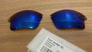 ★処分価格！★ ファストジャケットXL用 カスタム偏光レンズ PACIFIC BLUE（DEEP WATER） Color Polarized 新品 Oakley Fast Jacket XL