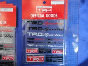 正真正銘本物 TOYOTA Racing Development TRD純正 TRD スポルティーボ 08231-SP104ミニステッカーセット 店頭在庫セール 送料無料(条件付