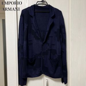 EMPORIO ARMANI エンポリオ アルマーニ テーラードジャケット ジャケット ニット ニットジャケット 冬 AW 長袖