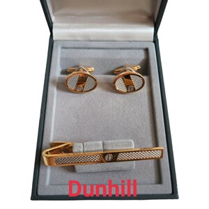 ★人気★セット★ ダンヒル dunhill カフスボタン カフリンクス タイピン ネクタイピン カフス メンズアクセサリー ゴールド 金色