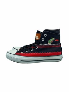 CONVERSE◆ハイカットスニーカー/24.5cm/BLK/キャンバス