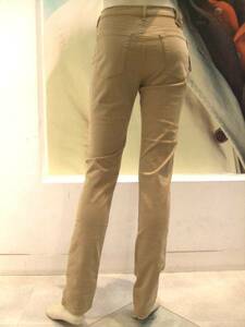 【CIMARRONシマロン】ストレッチスリムパンツ RANDY 823BEIGE 26 SPAIN 新品ストック