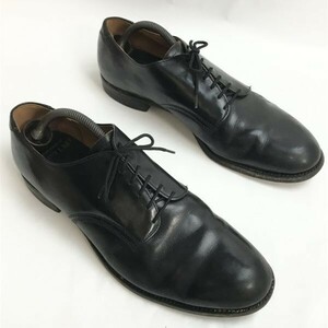 40s/U.S.NAVY LAST/40年代ラスト/サービスシューズ【28.5-29.5黒】T字型ヒールパッチ/6アイレット/Oxford/ARMY/service Shoes/WW2◇bi-174