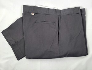 極美品 80s USA製 DICKIES チビタグ 874 ワークパンツ チャコールグレー W44 talon タロン 80年代 アメリカ製 ビンテージ WORKPANTS