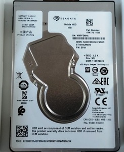 ★使用時間84時間★Seagate 2.5 HDD 1TB ST1000LM035 [5400rpm/厚さ7mm]