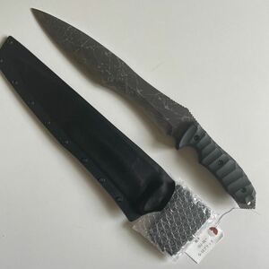 キクナイフ 稀少品 大型モデル 『 龍牙 』 OU-31 / G-10ブラック 未使用品 松田菊男