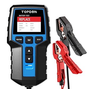 【新品送料無料】TOPDON BT200 バッテリーテスター、12V/24Vバッテリーチェッカー、100-2000 CCAテスター