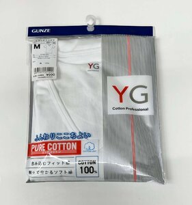 L ● グンゼ ＹＧ ● 綿１００％ VネックＴシャツ ホワイト