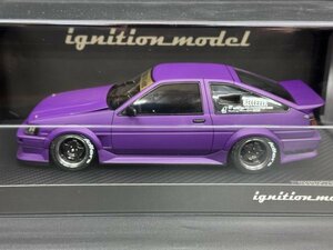 新品 未使用 超希少 1/18 RWB RAUH-WELT BEGRIFF トヨタ レビン 3ドア AE86 マットパープル イグニッションモデル IG2610 ignition model