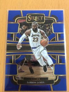 2023-24 Panini Select #66 LeBron James Concourse Blue