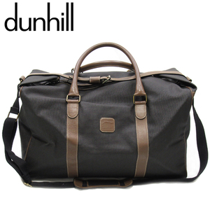 ダンヒル ボストンバッグ トラベル 旅行用 バッグ メンズ 2WAYショルダー ヘリンボーン dunhill 中古