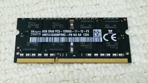 SWYH31 SK hynix 8GB 2RX8 PC3-12800S-11-12-F3 HMT41GS6MFR8C-P8 　iMAC/Macbook用メモリ　増設メモリ