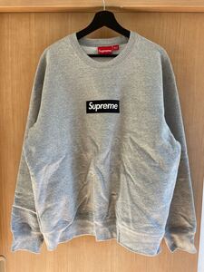 supreme シュプリーム☆boxlogo crewneck gray