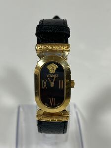 【1円スタート】【中古品】VERSACE ヴェルサーチ 腕時計 電池式 クォーツ メデューサ SSQ90 ゴールド