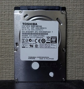 ■正常動作品・動作時間少■TOSHIBA製2.5inch AVコマンド対応HDD 500GB MQ01ABF050